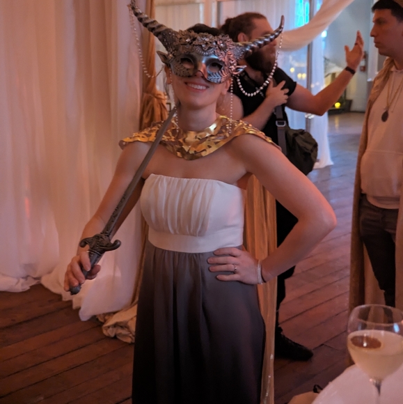 After Six maxi gradient chiffon dress - Picture 3 of 6